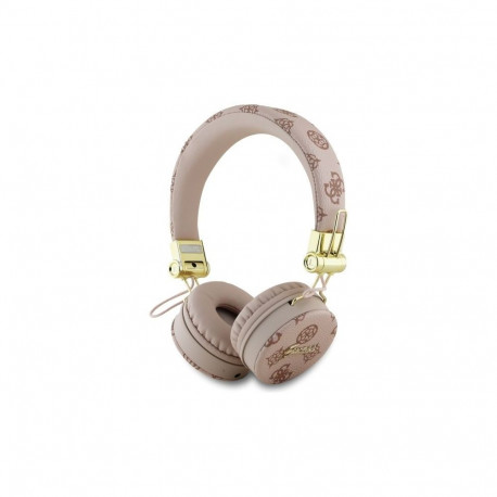 Guess Guess Bluetooth ENC GUBH70EPOSMW Brown/Brown Peony Script Round Shape Headphones