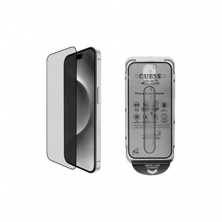 Guess Guess Screen Protector Privacy 2.5D Outline tempered glass for iPhone 16