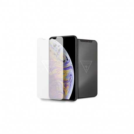Guess Guess Invisible Logo Tempered Glass for iPhone Xs Max