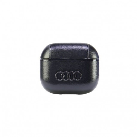Audi Audi Leather Big Logo Case for AirPods 3 - Black