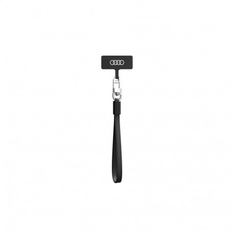 Audi Audi Crossbody Leather Universal Lanyard 28cm x 10mm - Black