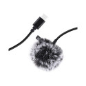 Jack Puluz tie microphone with clip PU425 1.5m USB-C
