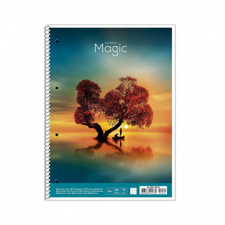 Kaustik Schoolboy, 80 lehte, jooneline, A4, 70 gsm