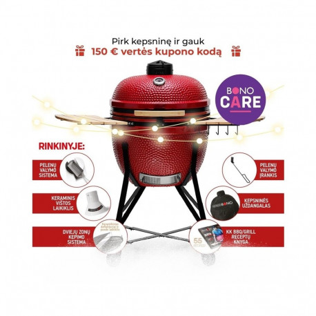 GRILL KAMADO BONO limited punane