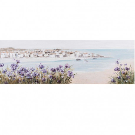 Oil painting 50x150cm, beach