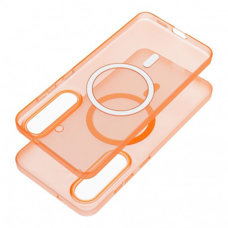 Case for Samsung A07 Go Orange compatible with MagSafe orange