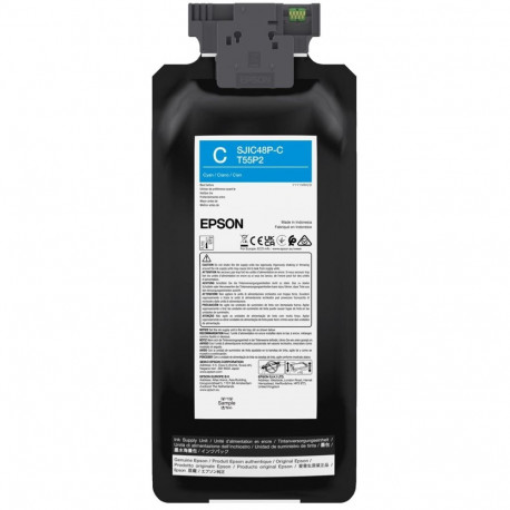 Epson SJIC48P-C Cyan ink cartridge for ColorWorks C8000e