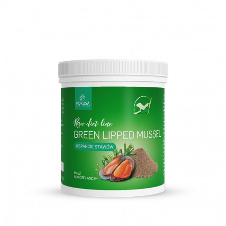 POKUSA RawDietLine Green Lipped Mussel - supplements for dogs and cats - 150g