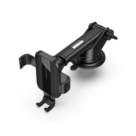 Vention Auto-Clamping Car Phone Mount With Suction Cup Black Square Type