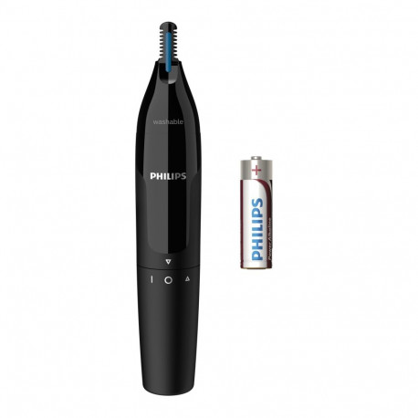 Philips Nose & ear trimmer NT1650/16 100% waterproof, Dual-sided protective guard system, Rotating s