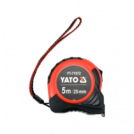 Yato YT-71072 Mõõdulint, 5m, 25mm, teras, ABS, kumm, II klass