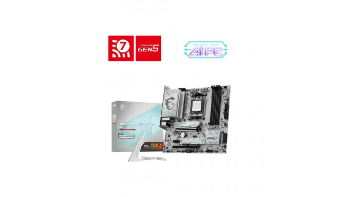 Mainboard|MSI|AMD B850|SAM5|Micro-ATX|Memory DDR5|Memory slots 4|B850MGAMINGPLUSWIFI