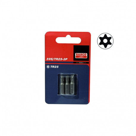 Standard bits 59S TORX TR27 25mm 3pcs blister