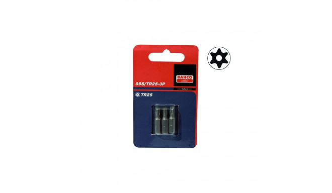 Standard bits 59S TORX TR27 25mm 3pcs blister