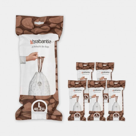 BRABANTIA atkritumu tvertņu maisiņi  40-45 l  (L) (20 gab) 138607
