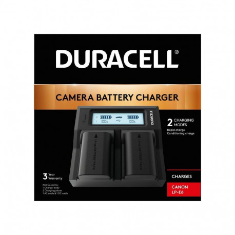 Charger Duracell USB Canon LP-E6N Dual Rapid Conditioning