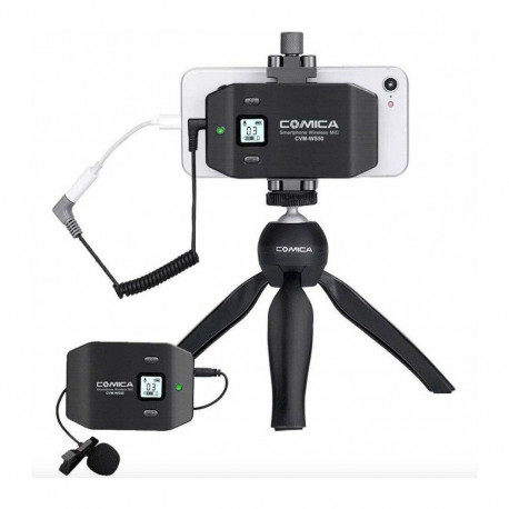 Microphone - Comica CVM-WS50C Wireless System Dual-Channel 2.4GHz Rechargeable