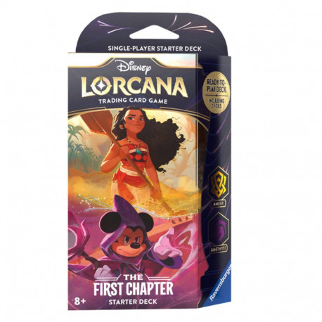 Trading Card Game - Disney Lorcana Amber Amethyst Starter Deck 60 Cards