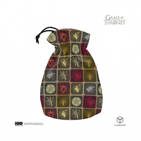 Tabletop Game Accessory - Game of Thrones Sigils Pattern Dice Bag 23x12cm