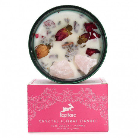 Home Fragrance Candle - Hop Hare Lovers Rose Meadow Scent 22h Burn Time