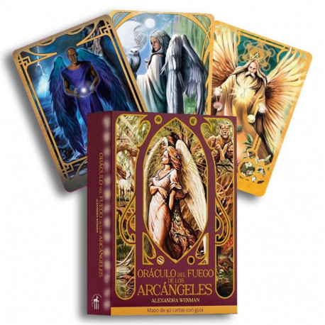 Oracle Card Deck - Oráculo Del Fuego De Los Arcángeles 40 Cards & Guidebook