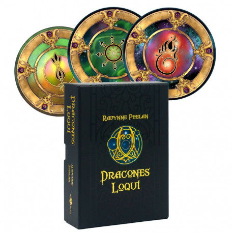 Tarot Card Deck - Dracones Loqui kortos Blue Angel 54 Cards Box 16.8x12.5x4.5 cm