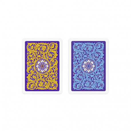 Playing Cards - Copag Neoteric Poker Regular Index 2 Decks PVC Plastic Violet Yellow Blue