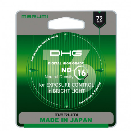 Camera Filter - Marumi DHG ND16 Neutral Density 72mm