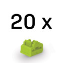 Networking Accessory - LINDY RJ45 Port Blocker, ABS Green, 20 Pcs