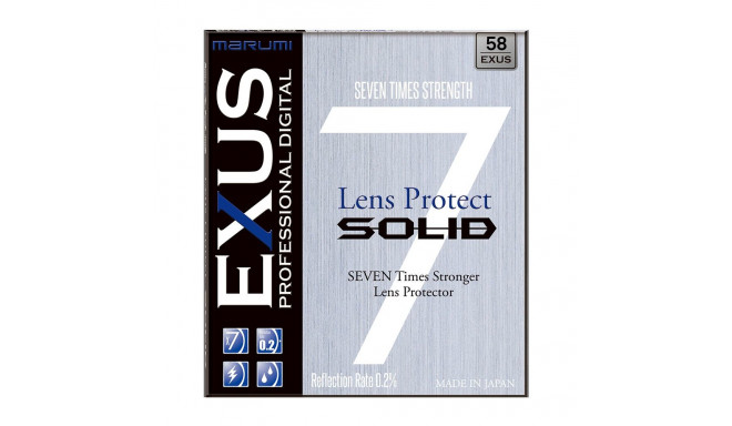Camera Filter - Marumi EXUS SOLID 58mm Hardened Glass Protection Filter
