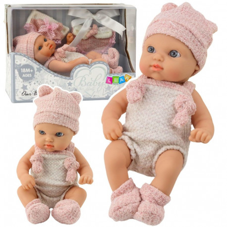 beebi nukk roosa riietus müts lutt 18 cm