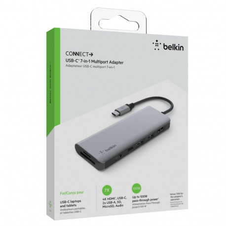 Belkin CONNECT USB-C 7-ühes mitmeotstarbeline adapter AVC009btSGY