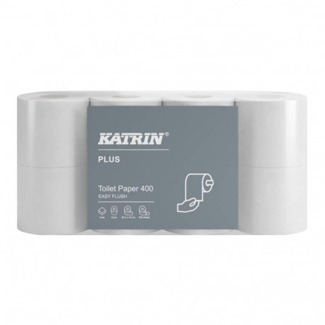 Tualettpaber 2-kihiline KATRIN Plus Toilet 400 EF 8rl (96039)