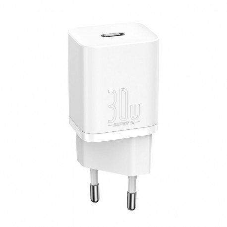 Baseus Super Si kiirlaadija USB-C | 30W valge