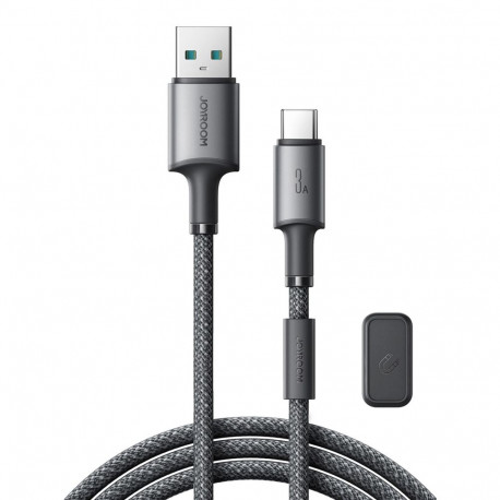 Joyroom S-A50 Unlimited Series 3A USB-A - USB-C Cable with Magnetic Organizer 1.2m - gray