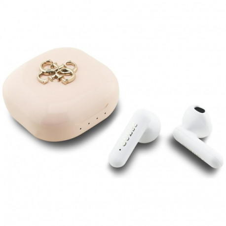 Guess Guess 4G Metal Logo TWS Wireless Headphones - Pink