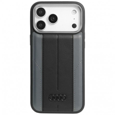 Audi Audi A6 Synthetic Leather MagSafe Case for iPhone 17 Pro Max - Black