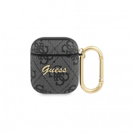 Guess Guess 4G Script Metal Collection case for AirPods 1 / 2 - gray