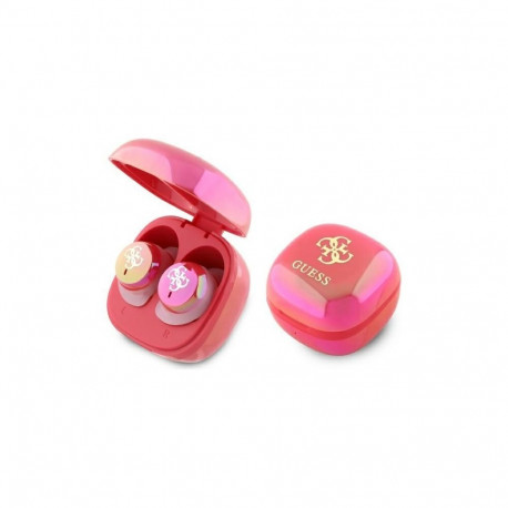 Guess Guess Bluetooth headphones GUTWSJ144ESF TWS + docking station fuchsia/fuschia Iridescent 4G Pr