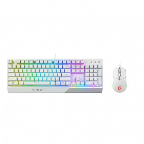 MSI KEYBOARD +MOUSE/VIGOR GK30 COMBO WHITE US