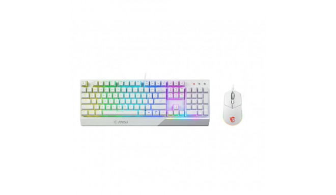 MSI KEYBOARD +MOUSE/VIGOR GK30 COMBO WHITE US