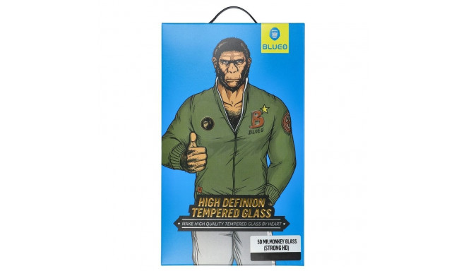 5D Mr. Monkey Glass - Apple iPhone XS Max black (Strong HD)