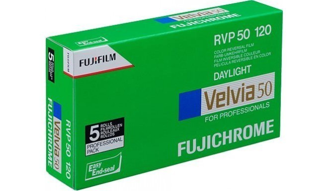 Fujichrome filmiņa Velvia RVP 50-120×5