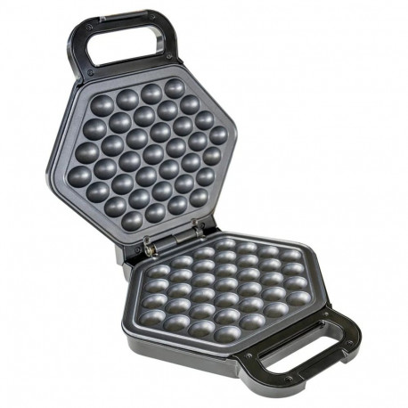 Unold Bubble Waffle Iron Bobby stainless steel/black, 700 Watt