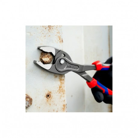 Knipex TwinGrip front gripping pliers (red/blue, length 250mm)