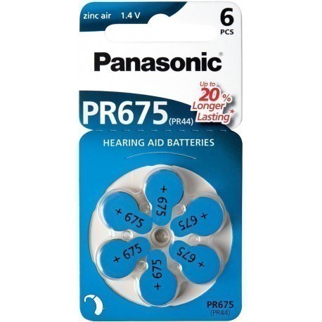 Panasonic baterija PR675LH/6DC