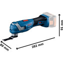 Bosch Cordless Multi-Cutter GOP 18V-34 Solo Professional, 18Volt, multifunctional tool (blue/black, 