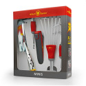 WOLF-Garten multi-star mini set P 262, 5-piece garden set (red/grey)