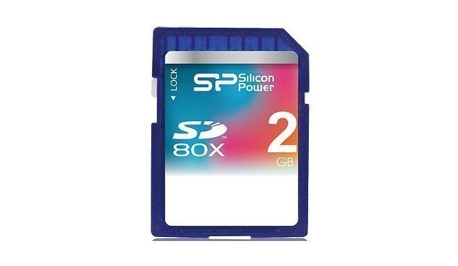 Silicon Power memory card SD 2GB 80x