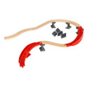 BRIO rail package mountain and valley, train (wood/red, 16 pieces)